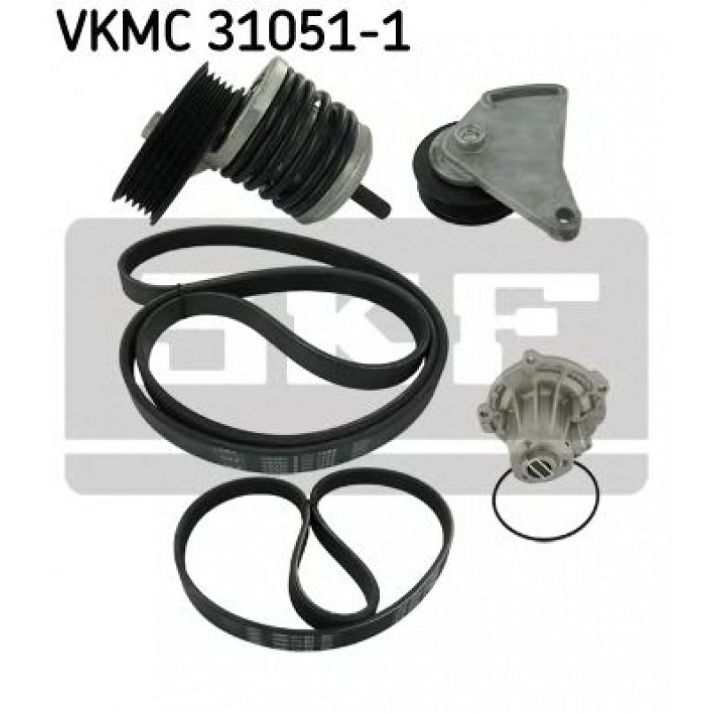 VKMC 31051-1 SKF - Насос охолоджуючої рідини + комплект зубчатого ремня